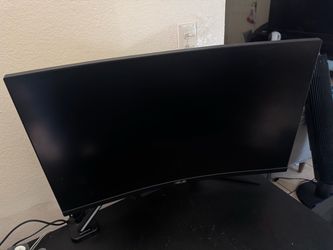 ASUS - Gaming 31.5 LCD Curved FreeSync Monitor with HDR (DisplayPort HDMI) -
