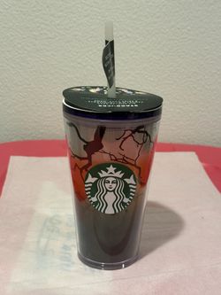 Starbucks 2022 Halloween Raven's Perch Glow in the Dark Grande Tumbler New