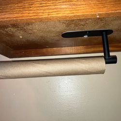 Black Under Cabinet Paper Towel Holder