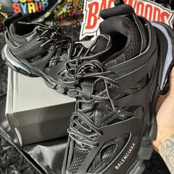 Black Balenciaga Track Runners - Size 13 / 46 EU