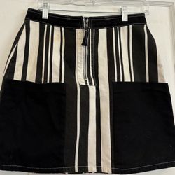Urban Outfitters Black & White Striped Skirt - Size M