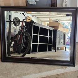 Ashley Furniture Wood Framed Mirror 33x44 