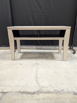 Grey Ashley Furniture Console Table with Open Shelf