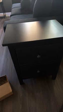 Black Ikea Bedside Table