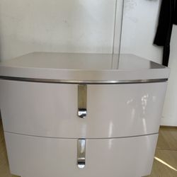 Gray Contemporary End Table