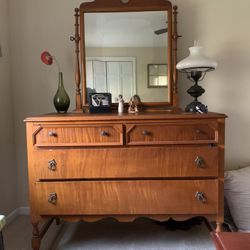 Dresser:  Tiger Maple Veneer