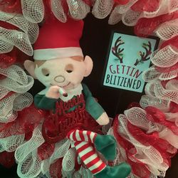 “blitzed” Elf Wreath 