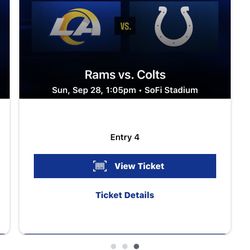 Los Angeles, Rams Vs Indianapolis Colts