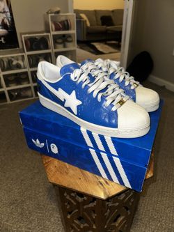 Adidas Superstar X Bape “Blue White”