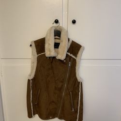 Brown Fur Vest 