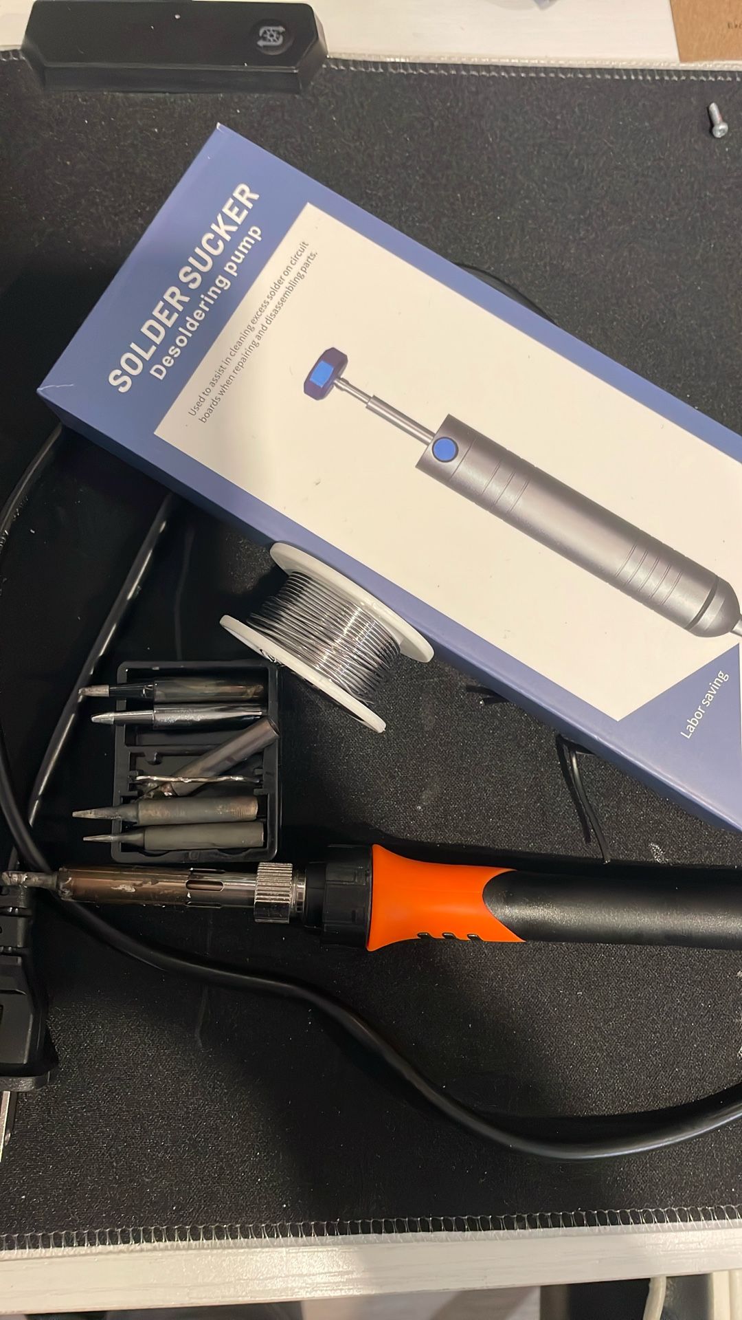 Soldering Iron And Soldering Sucker Kit