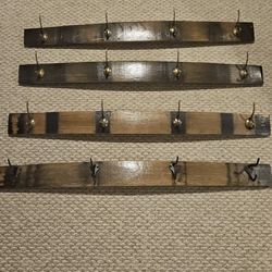 Bourbon Barrel Stave Coat/Hat Rack