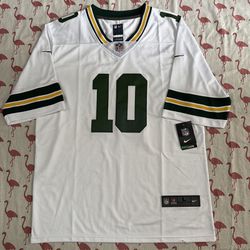 Nike White Jersey #10 Green Bay Packers Love