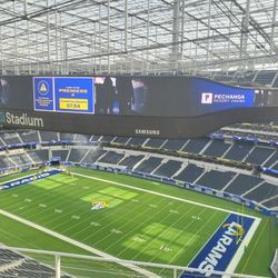 Rams Season Seats Section 520 Row 3 Seats 6-7 Chargers 60$ Bears $300 each Bucs $350 Arizona $ 150 Lions $ 125 Ten $ 190 Jax $150 Sea $ 200 S.F$ 200