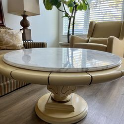 Italian Calacatta Marble Vintage coffee table