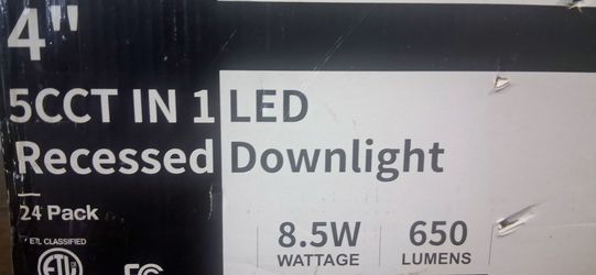 New 4" led recessed downlight