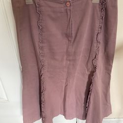 Long-ish BoHo Skirt 100% Cotton 