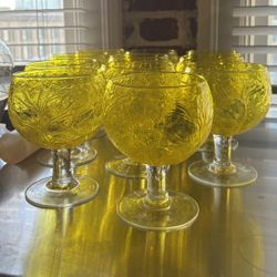 Sigma Secla Goblet (Yellow Cabbage Leaf Pattern)