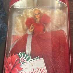 1988 HAPPY HOLIDAYS BARBIE - 1ST in COLLECTIBLE SERIES by Mattel
