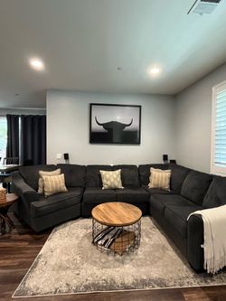 Large Dark Blue Sectional