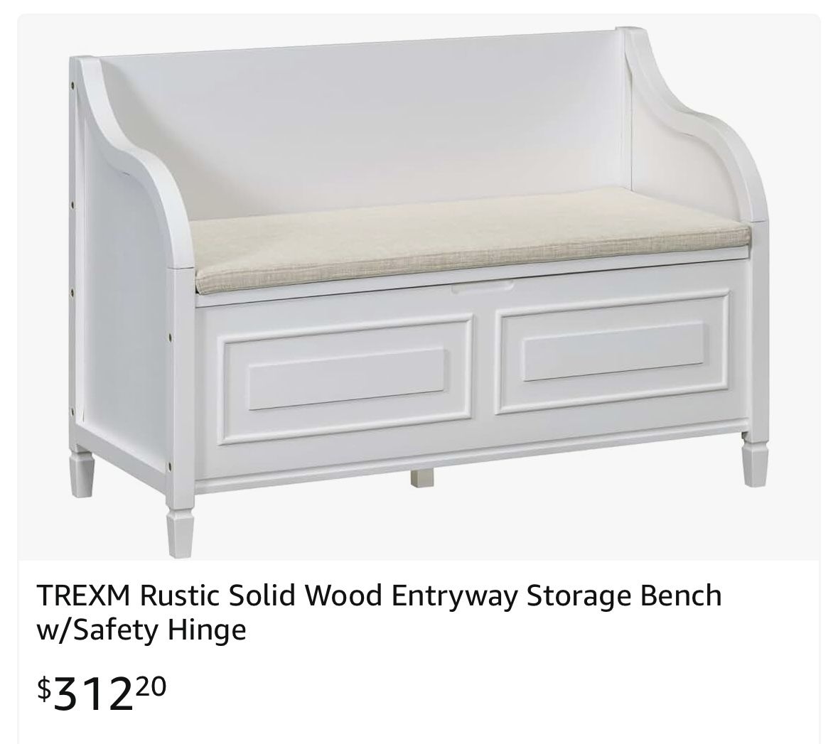 Entryway Storage Bench