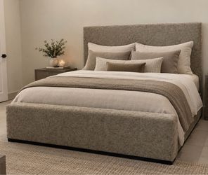 Like new- King bed! Gray