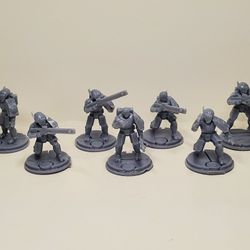 WarHammer 40k Custom Tao Impire Fire Team 32mm x7