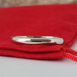 ❤️14k Size 6.75 Beautiful Solid White Gold Band Ring!/ Anillo de Banda de Oro Blanco! 👌🎁Post Tags: Anillo de Oro