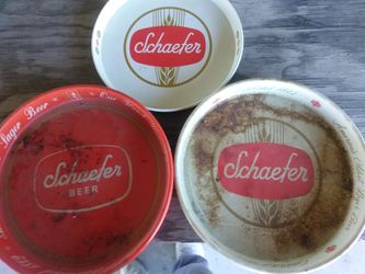 Vintage beer trays