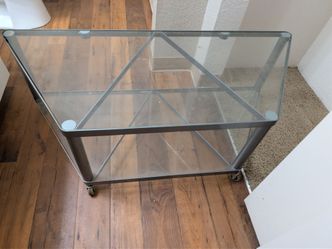 Glass Corner TV Stand