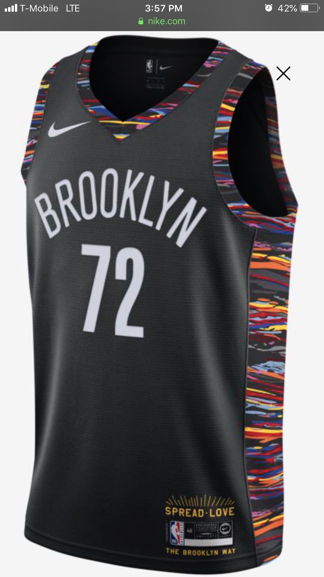Brooklyn Nets limited edition Jersey XXL for Sale in Riverview, FL