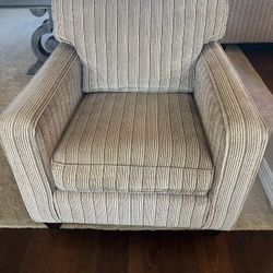 Set Of Two Track Arm Chairs - DIY