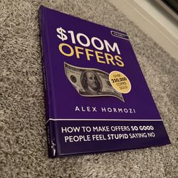 $100M Offers – Alex Hormozi (Hardcover Business Book) Entrepreneurship & Sales Strategy Book – Excellent Condition