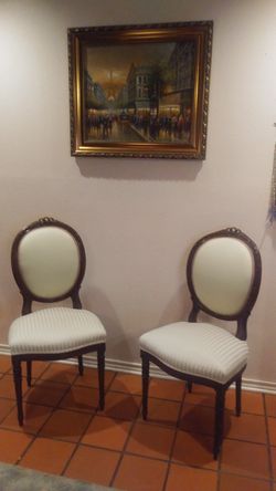 I have a set of antique chairs