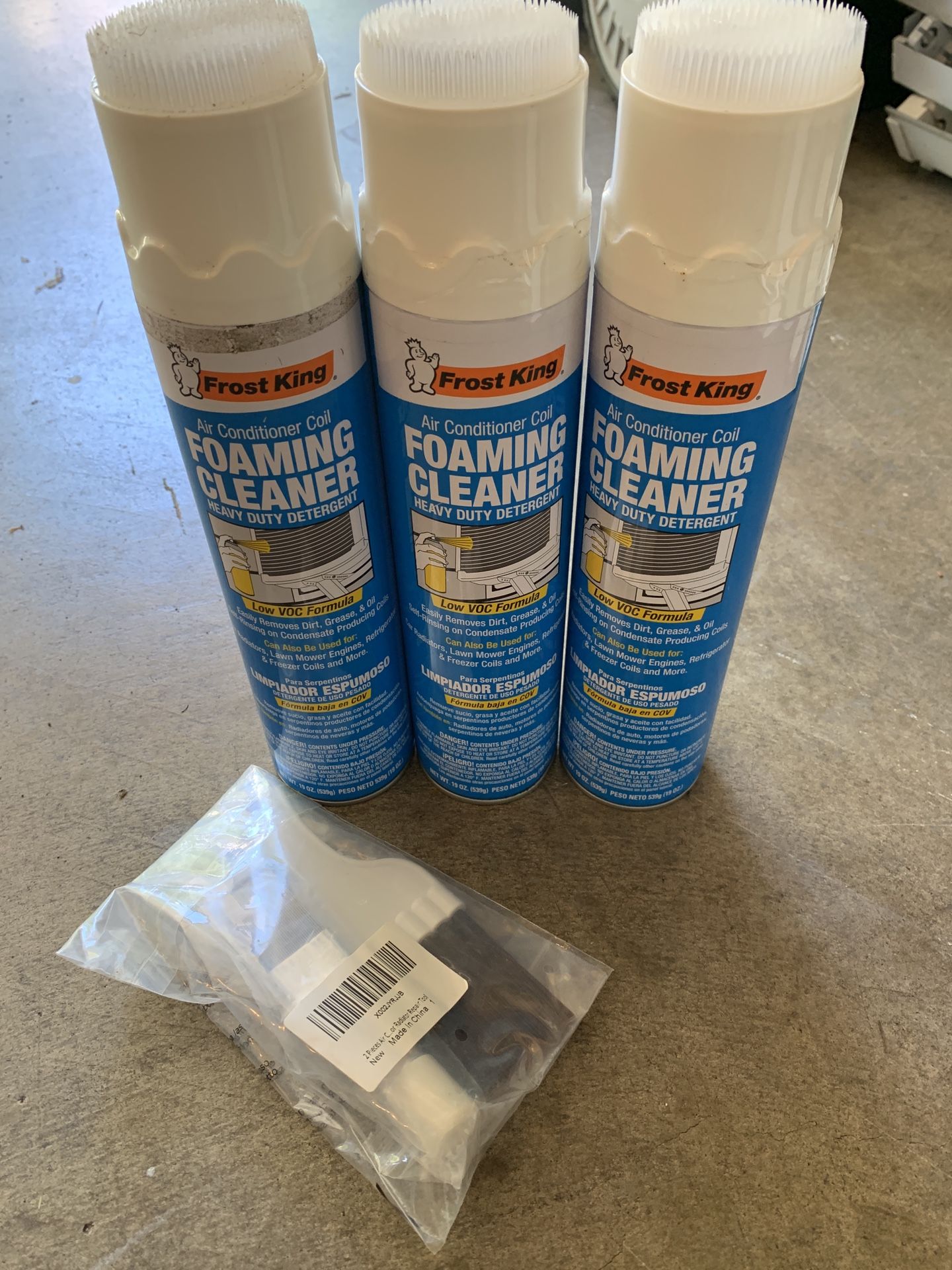Frost King Foam Cleaner.