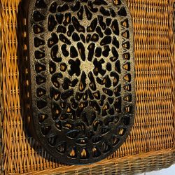 Large Cast-Iron Trivet Vintage/Double Pan Or Large Baking Pan