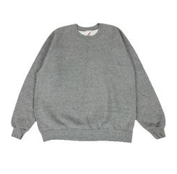 Vintage Jerzees Sweatshirt Mens XL Gray Blank Pullover Crewneck Made In USA 90s
