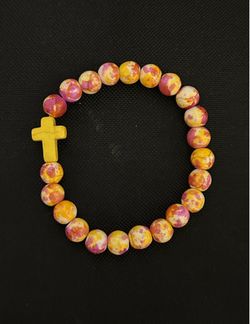 Cross beads bracelet
