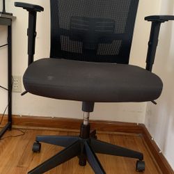 Office Chair Entire Mesh Task Chair - High Back Work Chair with Adjustable Arms Black Desk Chair Gam