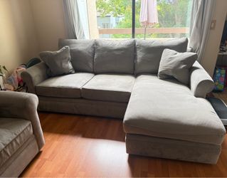 Matching Sofa and 2 piece sectional (Nickel Gray)