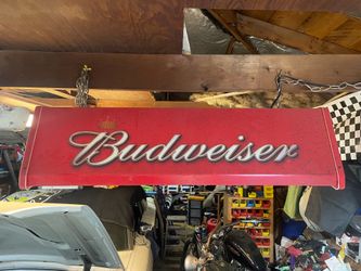 BUDWEISER BAR POOL TABLE 38 INCH LIGHT