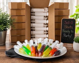 $10 A Box! FIRM 20 in each box! Jell-O Shot Syringes – Perfect for Parties & Events!