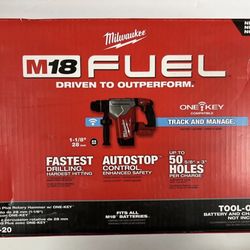 Milwaukee New 1 1/8” Rotary Hammer One Key 