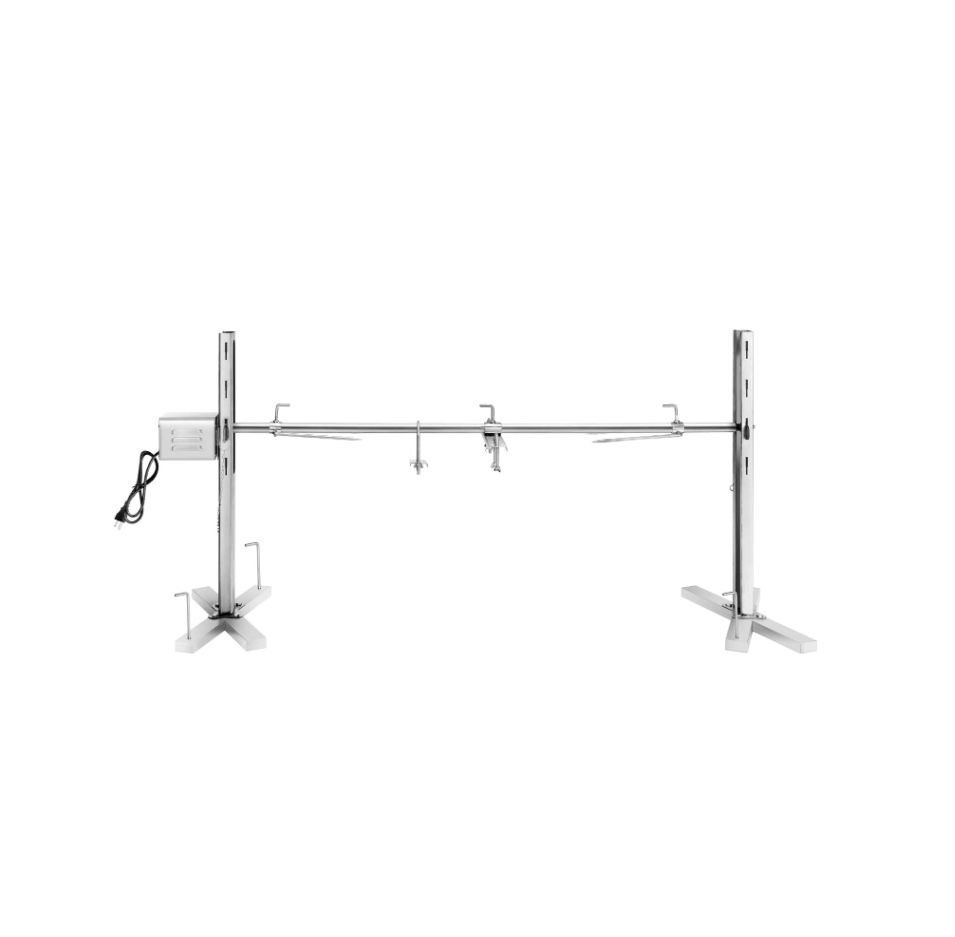 Stainless Steel Tripod Rotisserie Grill Kit Stand, 52"