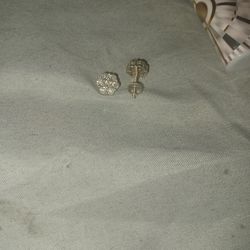 925 Diamond  Earrings