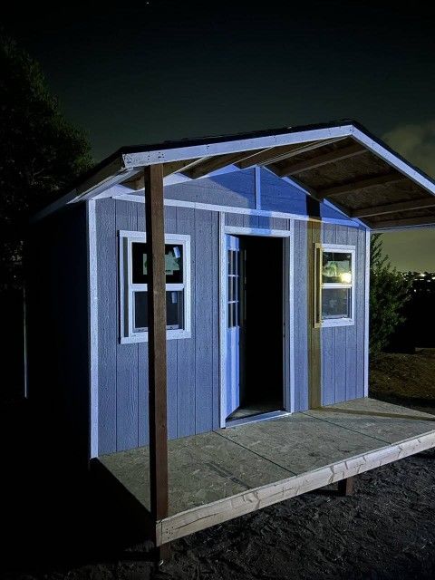 New Shed 12x10 Shed With Porch With Windows And A Door Like The Picture $4000 Installed Price 