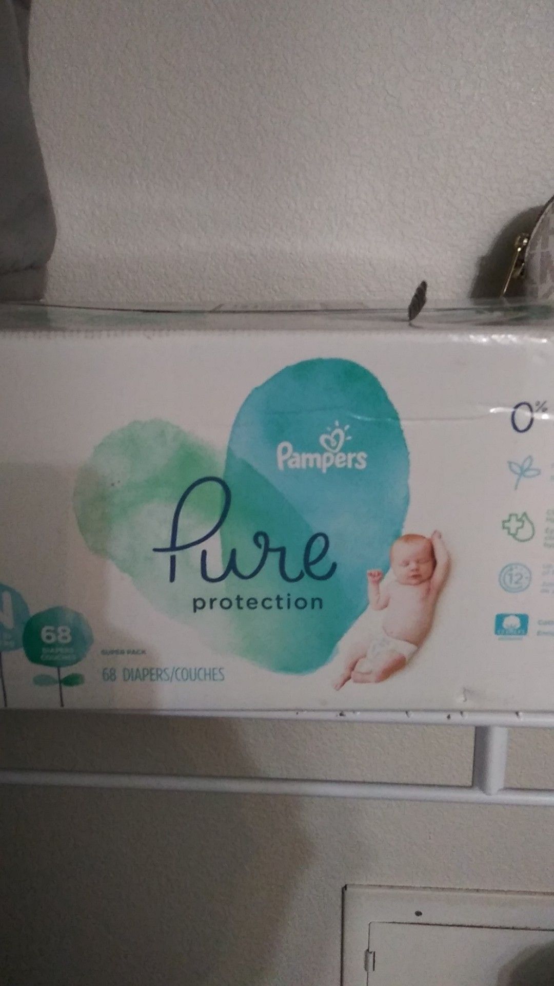 Brand new pampers in box 68 count nb