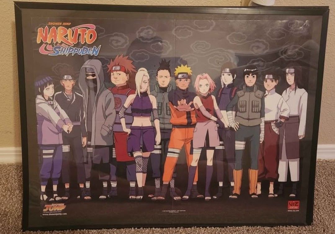 Naruto And Crew Poster Frame