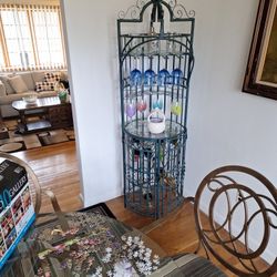 Round Metal Wine Rack