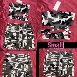 Camouflage Skirt Set